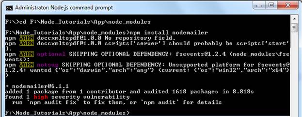 Sending Email Using Node.JS